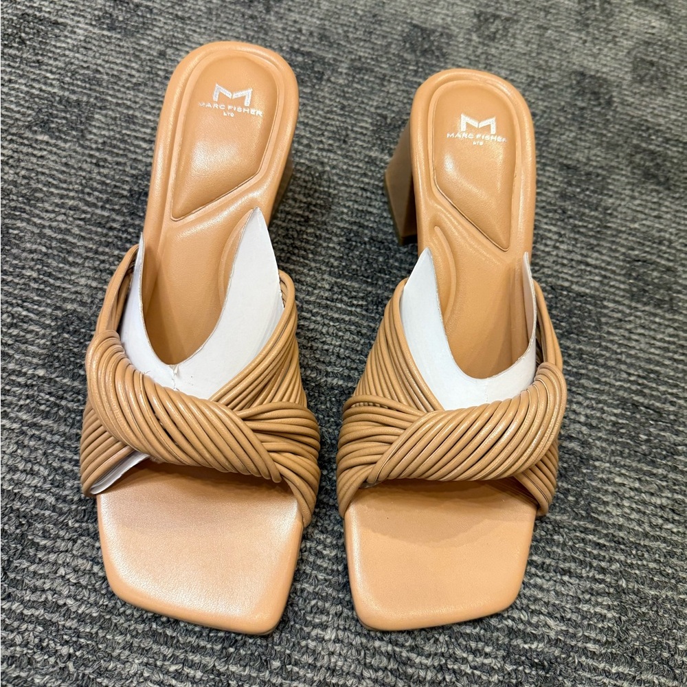 Marc Fisher ML CHERRIE sandal medium natural worn once